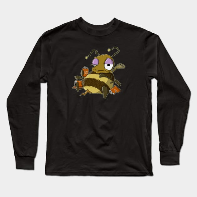 buzzed Long Sleeve T-Shirt by bobgoodallart